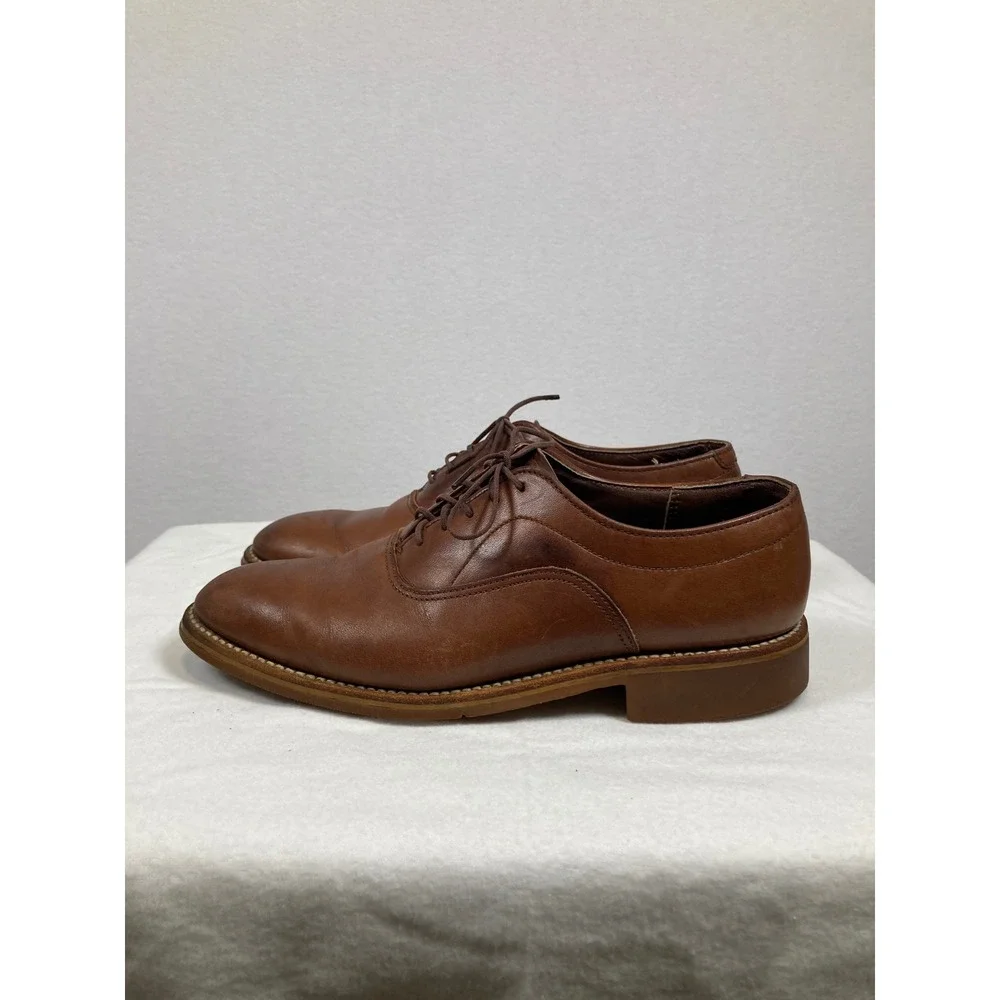 Dexter Beacon Hill Oxford Shoes Mens 7.5 M Brown‎ Leather Vibram Sole USA W646-2